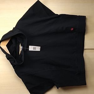 Juicy Couture Women's Crop Hoodie size 2X Black w pockets